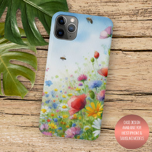 Kleurrijk Lentetuin Bloemen Florale Watercolor Kun Case-Mate iPhone Case