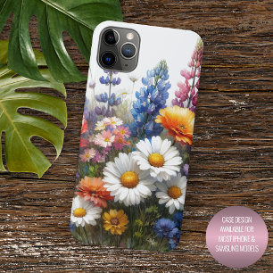 Kleurrijk Lentetveld Bloemen Florale Watercolor Ku Case-Mate iPhone Case