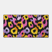 Kleurrijk Leopard Patroon y2k Retro Chic Esthetisc Bureaumat (Voorkant)