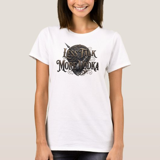 Kleurrijk LESS TALK Citat Shirt (Voorkant)