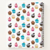 Kleurrijk Leuk Cupcakes Patroon Recept Notitieboek (Achterkant)
