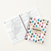 Kleurrijk Leuk Cupcakes Patroon Recept Notitieboek (Binnen)