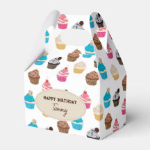 Kleurrijk Leuk Cupcakes Patroon Verjaardagsfeest