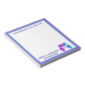 Kleurrijk, Leuk Custom SLP notitieblok! Notitieblo Notitieblok (Schuin)