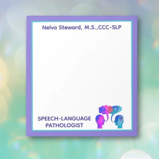 Kleurrijk, Leuk Custom SLP notitieblok! Notitieblo Notitieblok