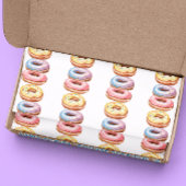 Kleurrijk leuk donut patroon tissuepapier