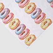 Kleurrijk leuk donut patroon tissuepapier (Detail)