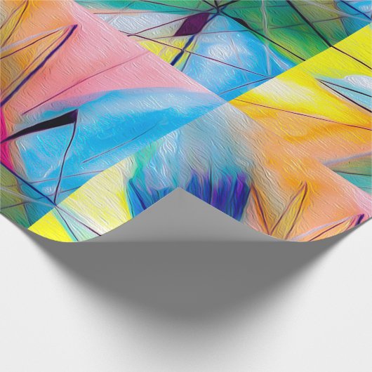 Kleurrijk leuk inpakpapier (Hoek)