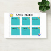 Kleurrijk leuk klasrooster post-it® notes (Kantoor)