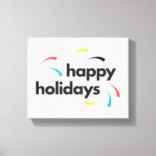 Kleurrijk, leuk, modern, eenvoudig ontwerp Prettig Canvas Afdruk
