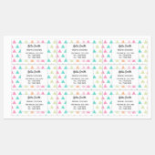 Kleurrijk leuk modern geometrisch bedrijf labels (Vel)