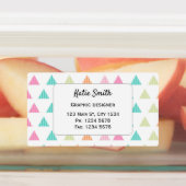 Kleurrijk leuk modern geometrisch bedrijf labels (Aangebracht)