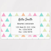 Kleurrijk leuk modern geometrisch bedrijf labels (Design 2)