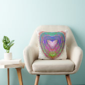 Kleurrijk leuk neon Graffiti mousserend hartontwer Kussen (Stoel)