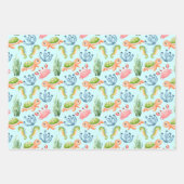 Kleurrijk Leuk Onderwater Zee Leven Kinder Inpakpapier Vel (Voorkant 3)