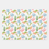 Kleurrijk Leuk Onderwater Zee Leven Kinder Inpakpapier Vel (Voorkant 2)