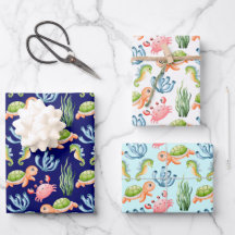 Kleurrijk Leuk Onderwater Zee Leven Kinder