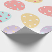 Kleurrijk Leuk Paaseieren Patroon Cadeaupapier (Hoek)