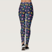 Kleurrijk Leuk Valentijns Harten Patroon Leggings (Achterkant)