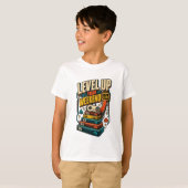 Kleurrijk Level Up Weekend Gamer T-shirt (Voorkant volledig)
