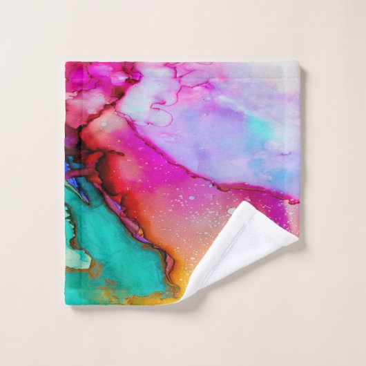 kleurrijk leven bad handdoek (Wasdoekje)