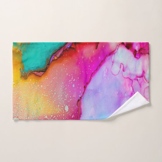kleurrijk leven bad handdoek (Handdoek)