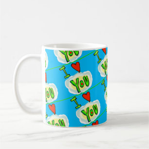 Kleurrijk Leven In Liefde Met Harten Koffie Mok