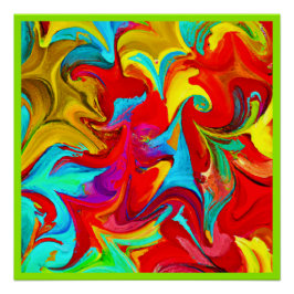 Kleurrijk levendig Abstract patroon Perfect Poster