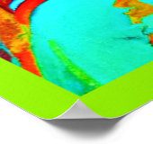 Kleurrijk levendig Abstract patroon Poster (Hoek)