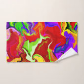 Kleurrijk levendig abstractiepatroon bad handdoek (Handdoek)