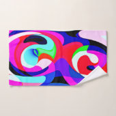 Kleurrijk levendig abstractiepatroon bad handdoek (Handdoek)