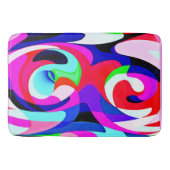 Kleurrijk levendig abstractiepatroon badmat (Voorkant)