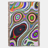 Kleurrijk levendig abstractiepatroon deken (Voorkant Verticaal)