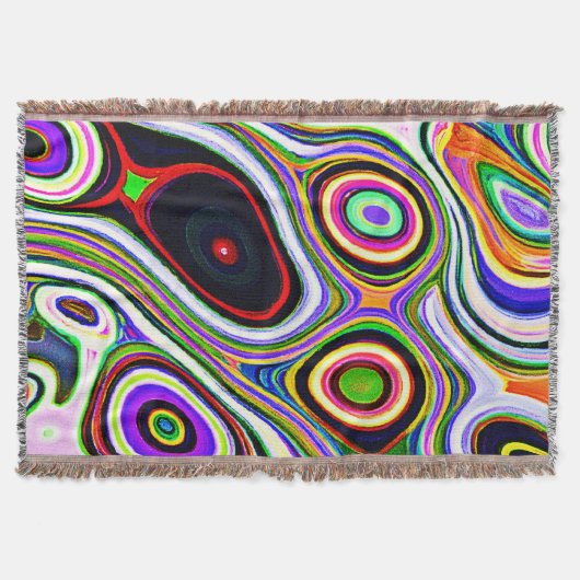Kleurrijk levendig abstractiepatroon deken (Voorkant)