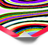 Kleurrijk levendig abstractiepatroon perfect poster (Hoek)