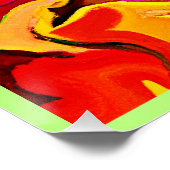 Kleurrijk levendig abstractiepatroon perfect poster (Hoek)