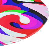 Kleurrijk levendig abstractiepatroon snijplank (Hoek)