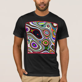 Kleurrijk levendig abstractiepatroon t-shirt