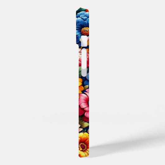 Kleurrijk levendig bloemensymfoniepatroon Case-Mate iPhone case (Achterkant / Links)