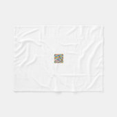 Kleurrijk levendig geometrisch patroon fleece deken (Voorkant (Horizontaal))