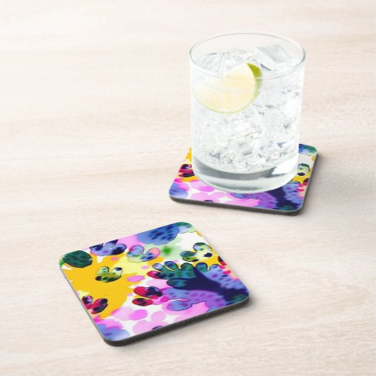Kleurrijk levendig ontwerp bier onderzetter (Rechterzijde)