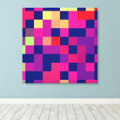 Kleurrijk levendig ontwerp canvas afdruk (Insitu (Houten vloer))