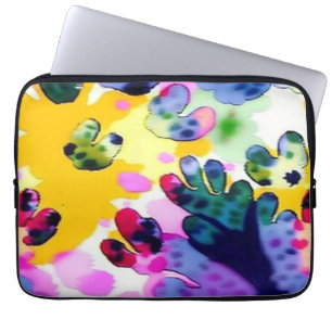 Kleurrijk levendig ontwerp laptop sleeve