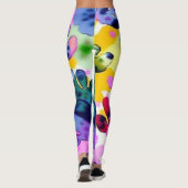 Kleurrijk levendig ontwerp leggings (Achterkant)