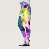 Kleurrijk levendig ontwerp leggings (Links)