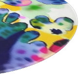 Kleurrijk levendig ontwerp snijplank (Hoek)