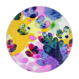 Kleurrijk levendig ontwerp snijplank