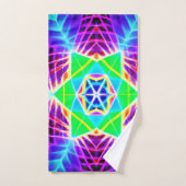 Kleurrijk levendig patroon bad handdoek (Handdoek)