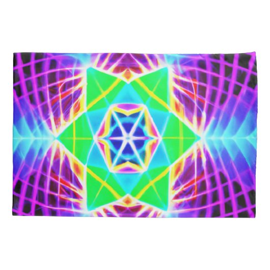 Kleurrijk levendig patroon kussensloop (Achterkant)