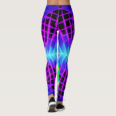 Kleurrijk levendig patroon leggings (Achterkant)